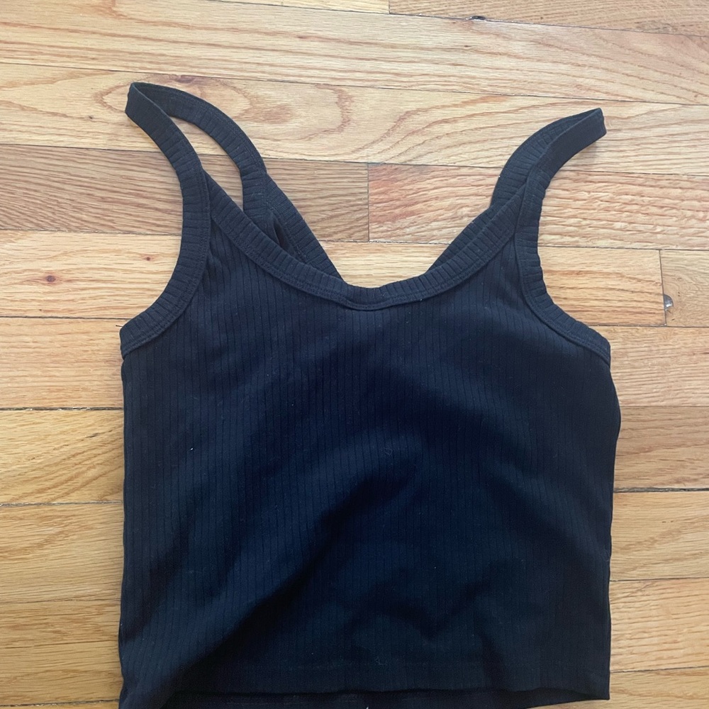Target Black Ribbed Tank Top